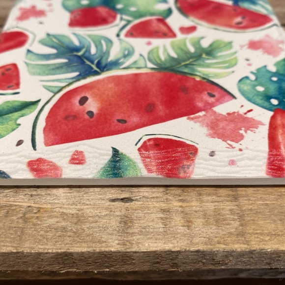 Watermelon Coasters Set of 4, Summer Watermelon Ceramic Square Coasters - Picture 8 of 13